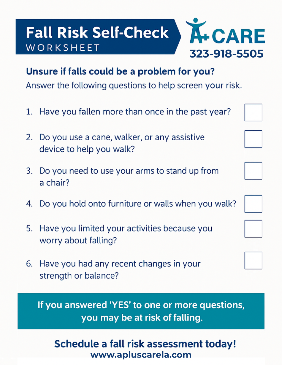 Fall Risk Assessment first-page cover