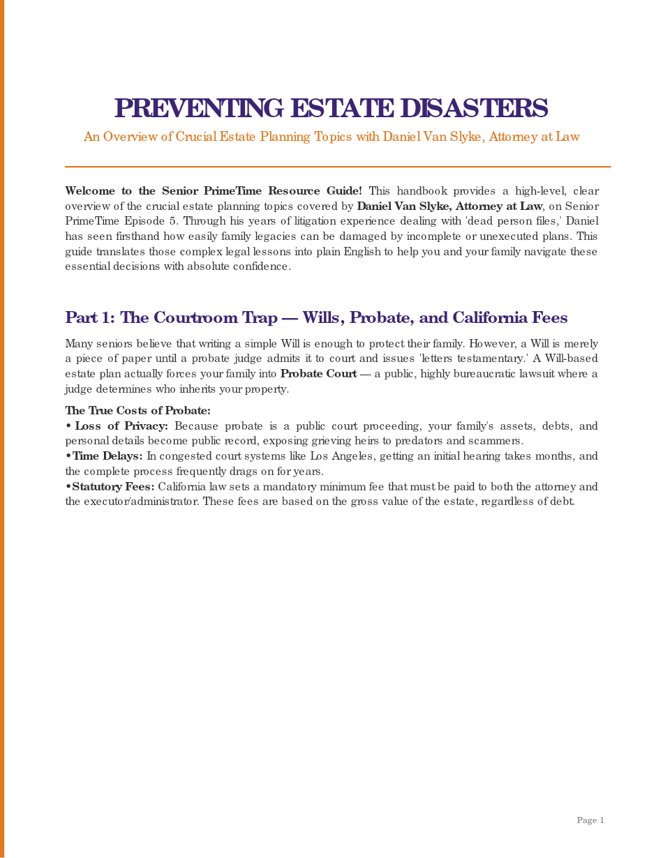 Preventing Estate Disasters-The Senior Guidebook  (preventing-estate-disasters-handbook-v2.pdf) first-page cover